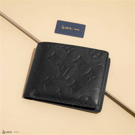 lv monogram black wallet